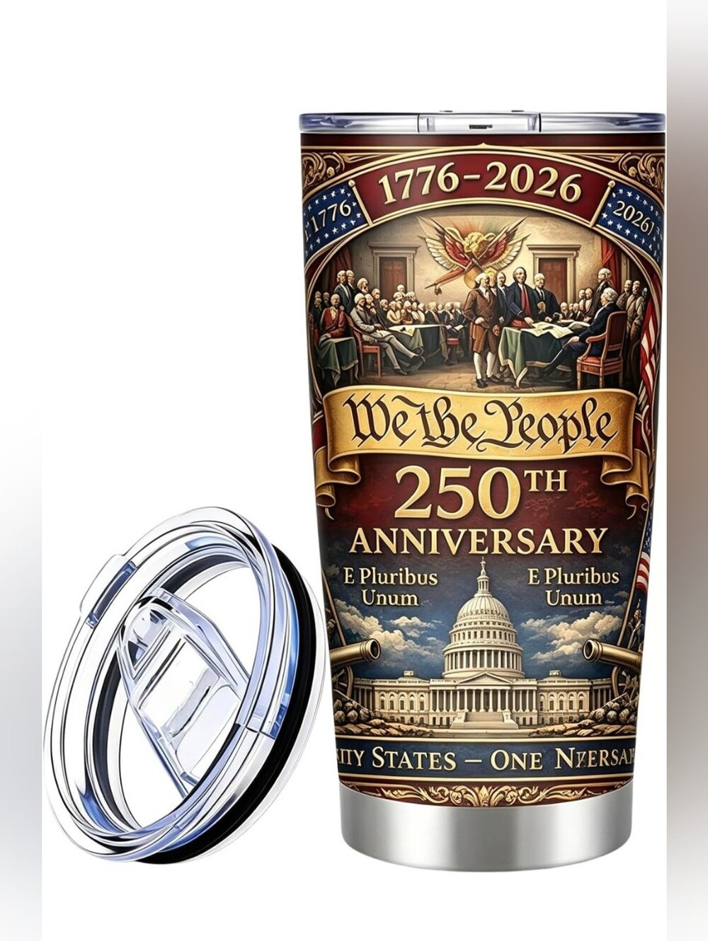 American 250th Anniversarys Coffee Travel Tumbler